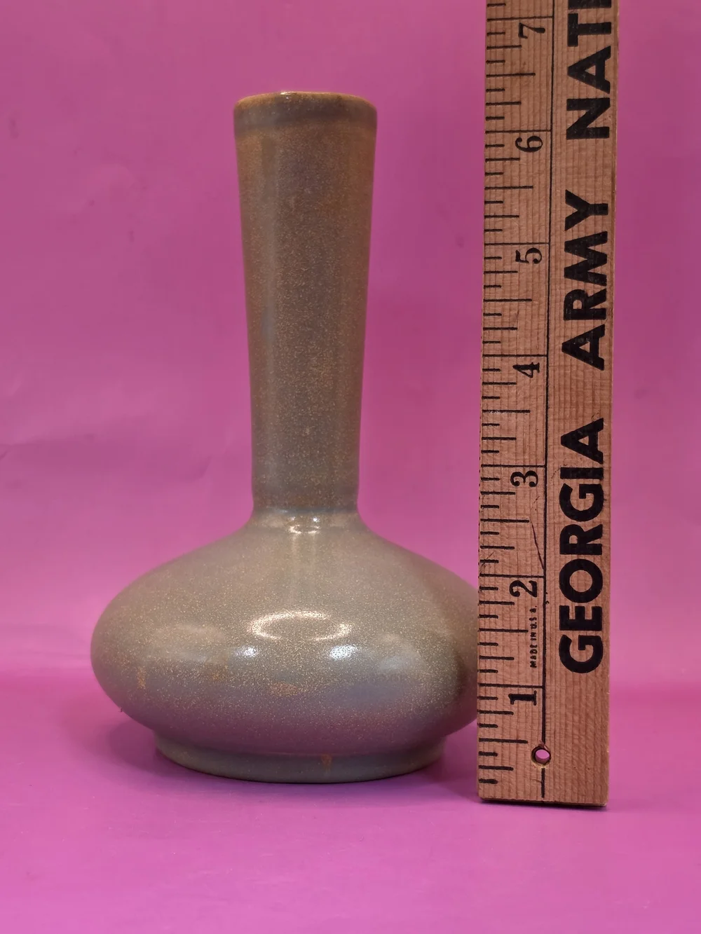 Chinese Glazed Porcelain Vase Marked - Picture 8 of 11